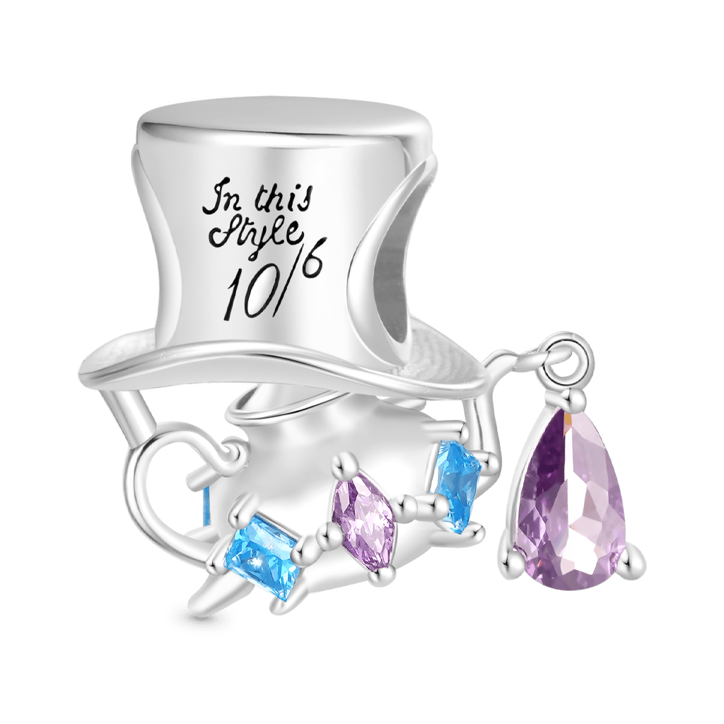 Mad Hatter Teapot Charm image number 0