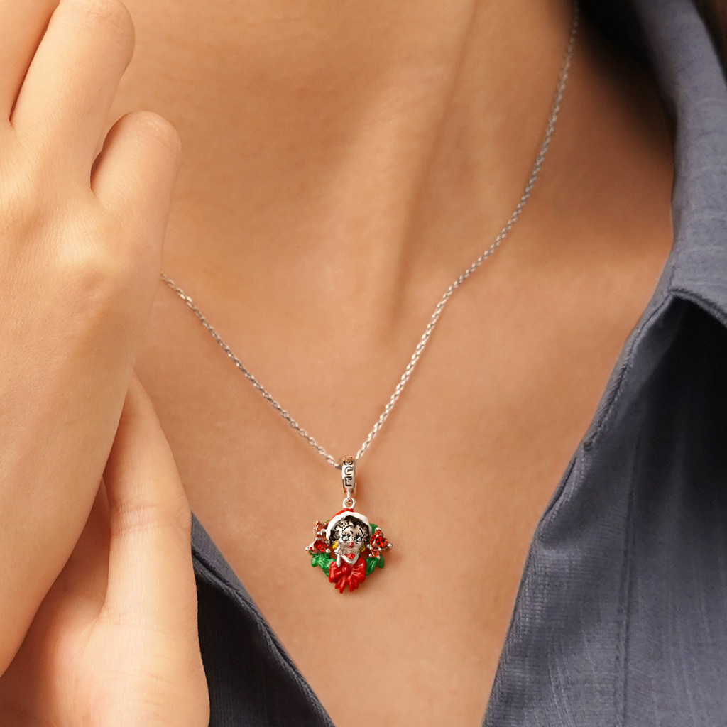 จี้พวงหรีดคริสต์มาส Betty Boop image number 4