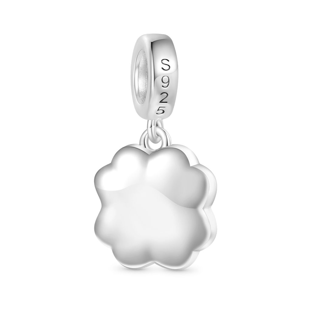 จี้รูปใบโคลเวอร์สี่แฉกสีเขียว image number 1