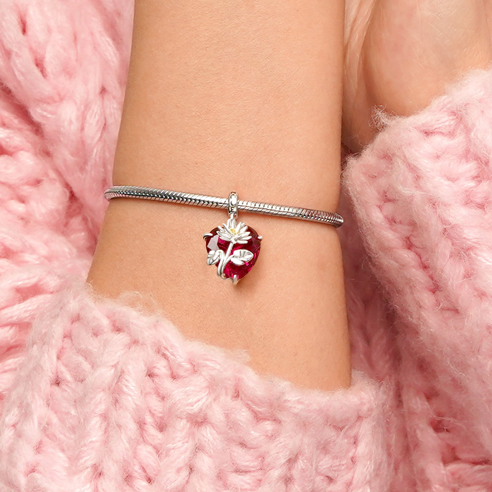 จี้ดอกไม้วันเกิดอันละเอียดอ่อน image number 5