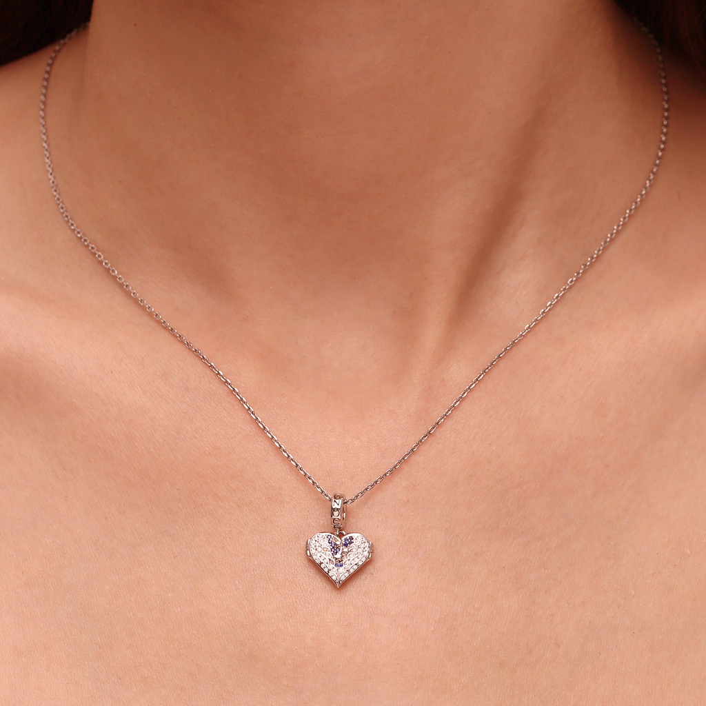 จี้รูปหัวใจมีปีกที่เปิดได้ image number 5