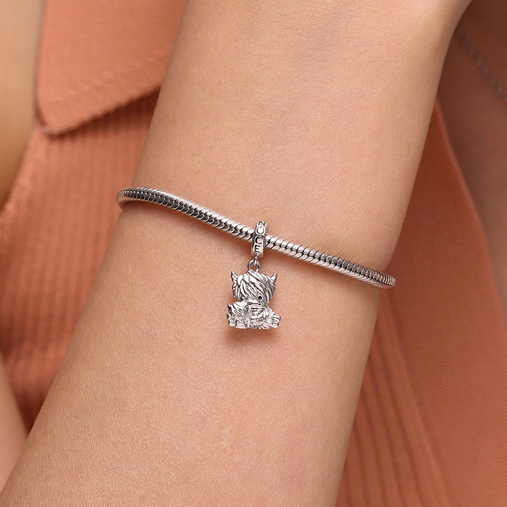 จี้วัวไฮแลนด์แม่และลูก image number 5