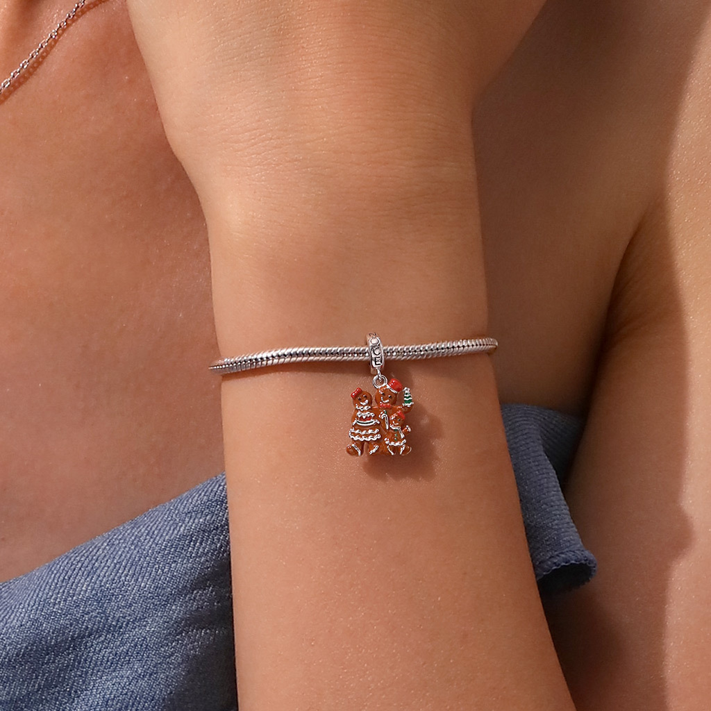 จี้ครอบครัวขนมปังขิงคริสต์มาส image number 5