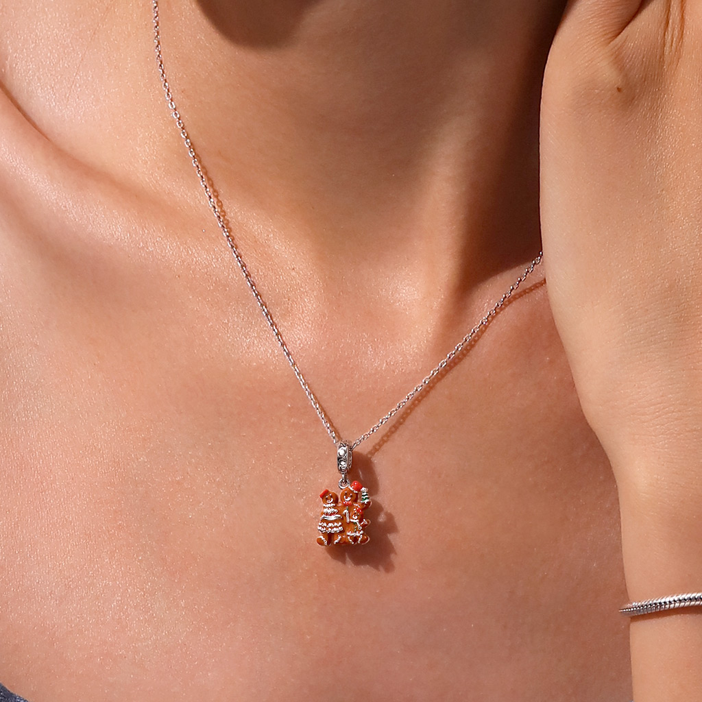 จี้ครอบครัวขนมปังขิงคริสต์มาส image number 6