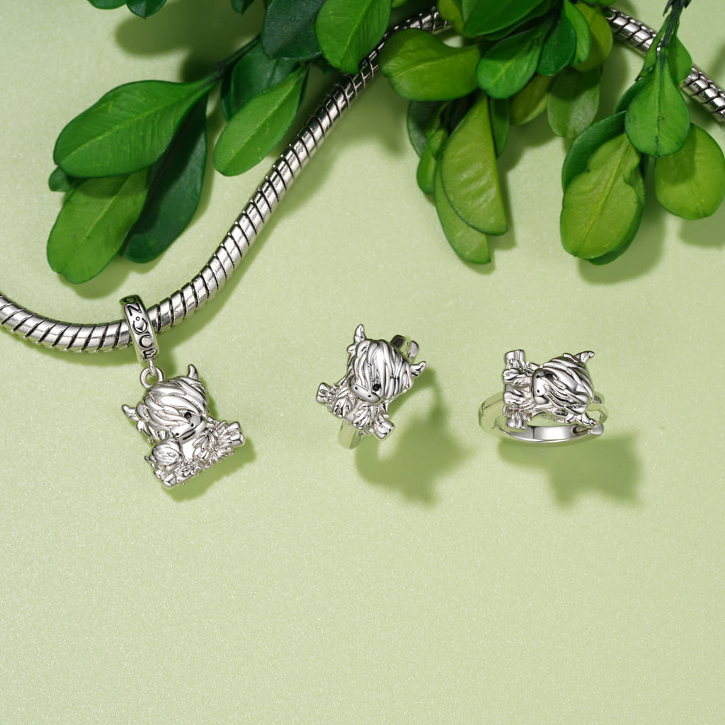 ต่างหูห่วงวัวไฮแลนด์ image number 2