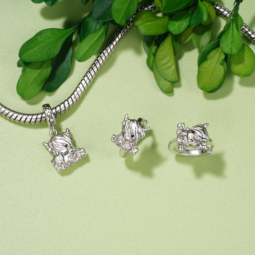 ต่างหูห่วงวัวไฮแลนด์ image number 2