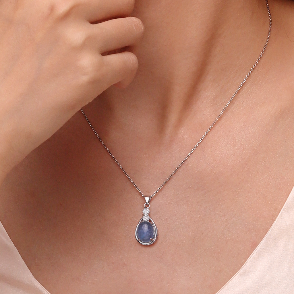 Natural Aquamarine Necklace image number 4