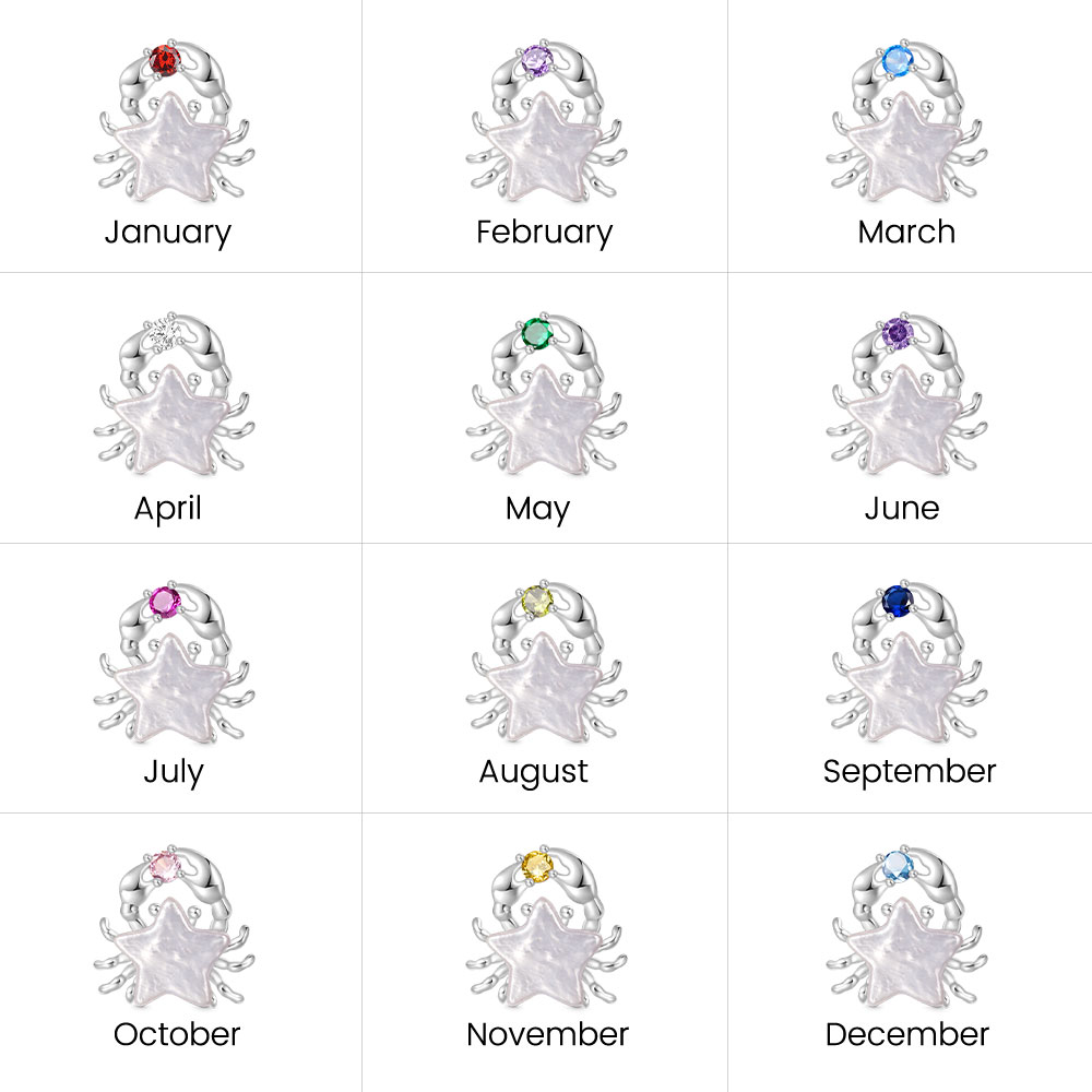 

ตัวหยุดไข่มุกปูดาวหินประจำเดือนเกิด image number 6