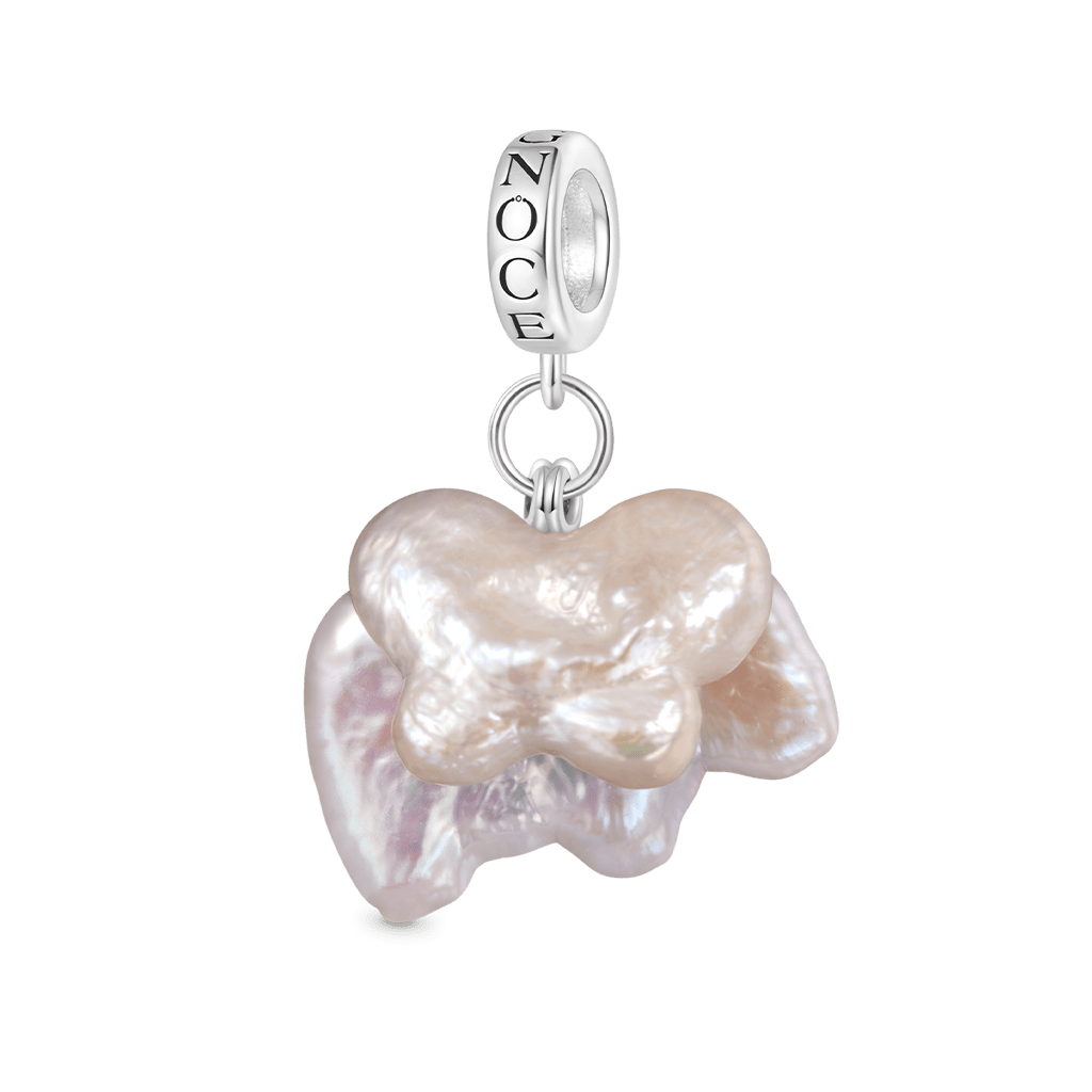 จี้ไข่มุกผีเสื้อและสัตว์ image number 1