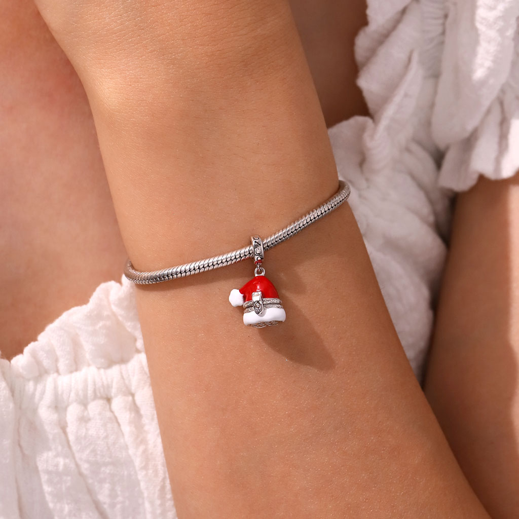 จี้กวางสวมหมวกซานตา image number 6