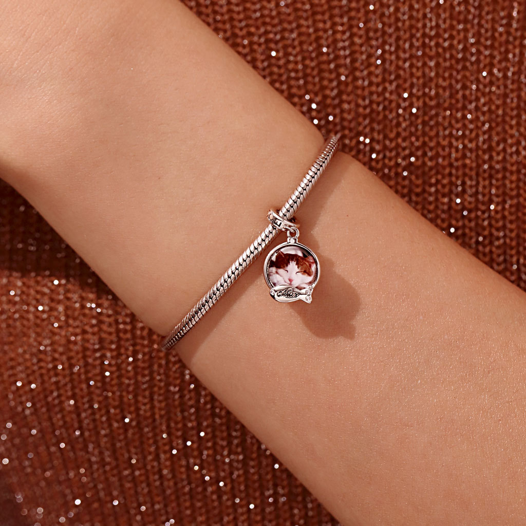 จี้รูปปลาสำหรับคนรักแมวที่สามารถสลักได้ image number 4