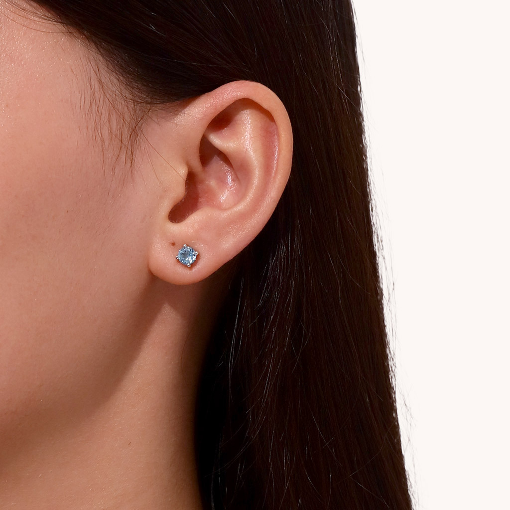 ต่างหูพลอยบลูโทแพซ image number 3