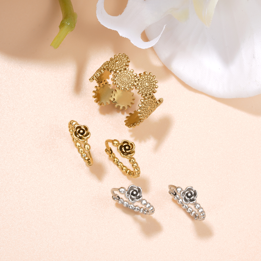 แหวนทองคำลายเย็บ image number 2