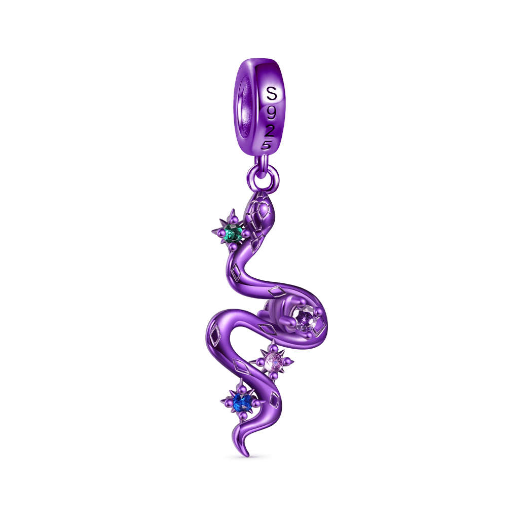 จี้รูปงูสีม่วงแคนดี้ตามราศีจีน image number 1
