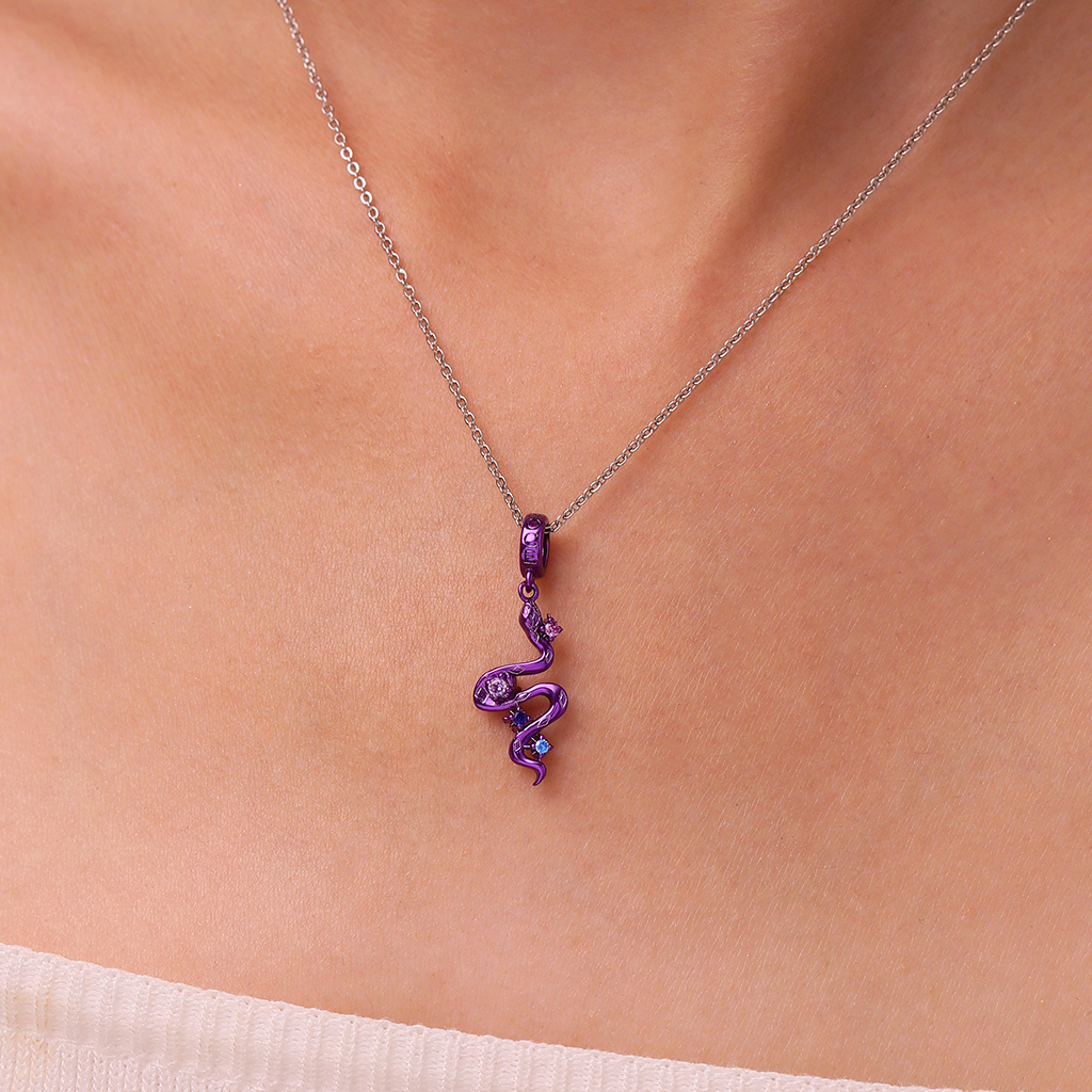 จี้รูปงูสีม่วงแคนดี้ตามราศีจีน image number 4