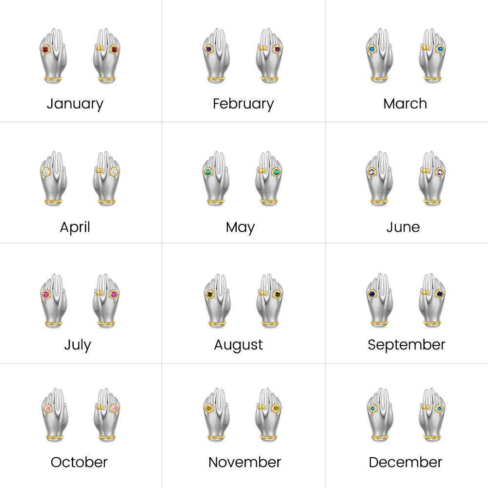 ต่างหูก้านเพชรรูปมือที่งดงาม image number 5