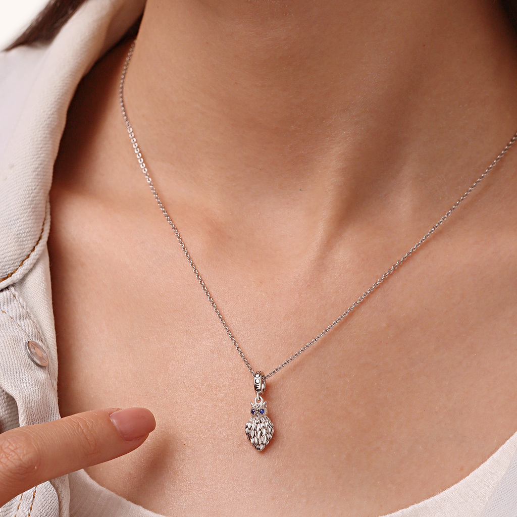 จี้นกฮูกปีกกลวงเงาแสง image number 4