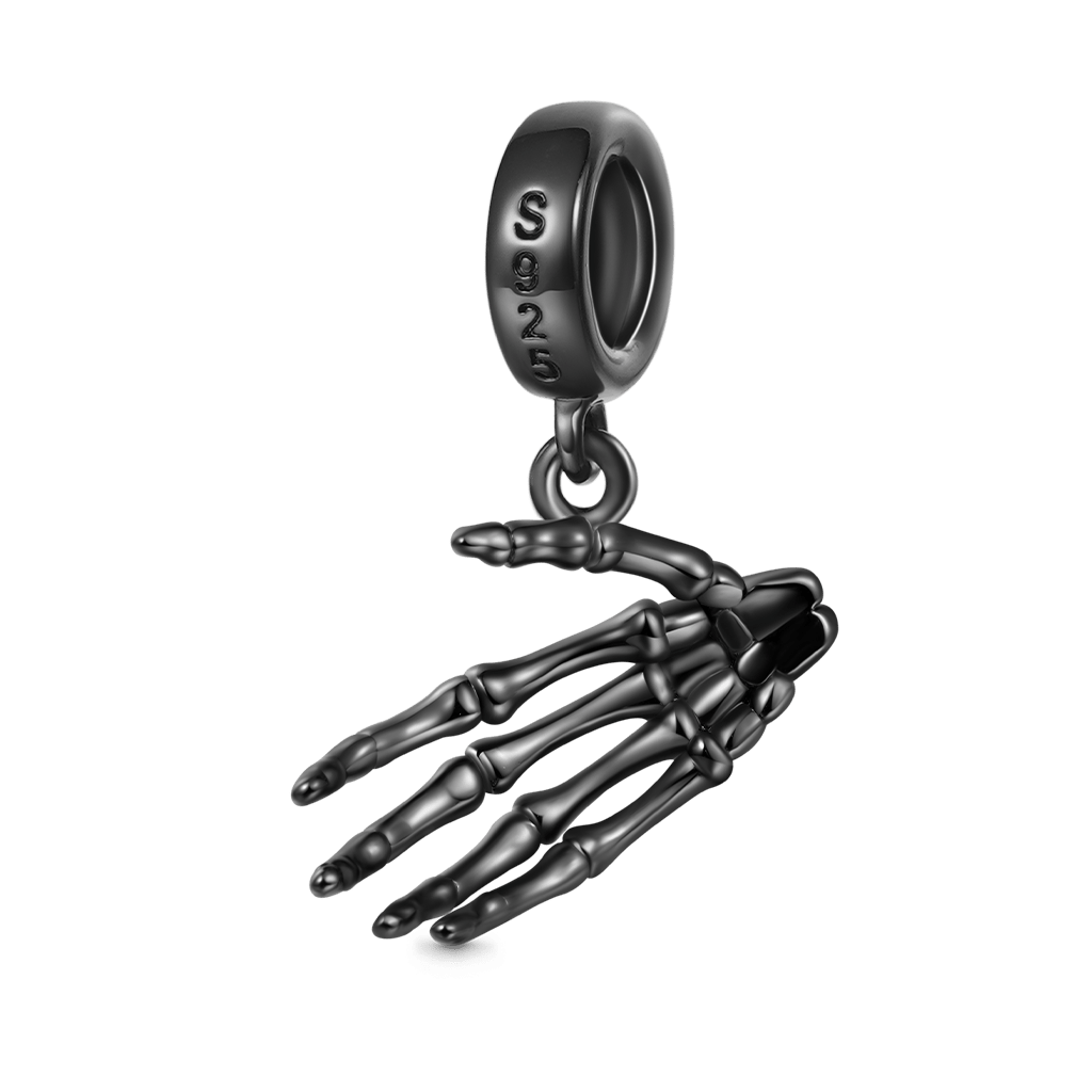 จี้คู่รูปกะโหลกจับมือฮาโลวีน image number 4