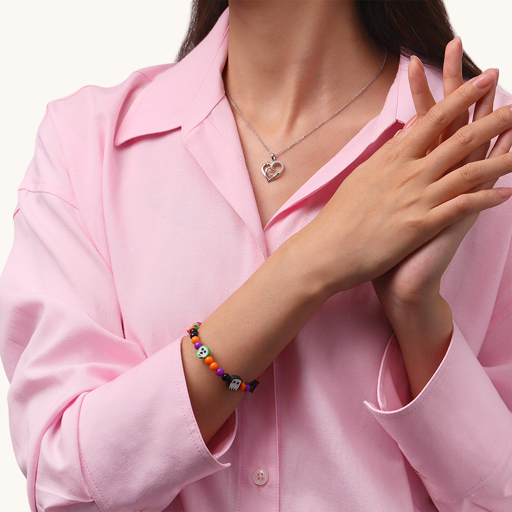 สร้อยข้อมือลูกปัดฮาโลวีนแบบ DIY image number 4