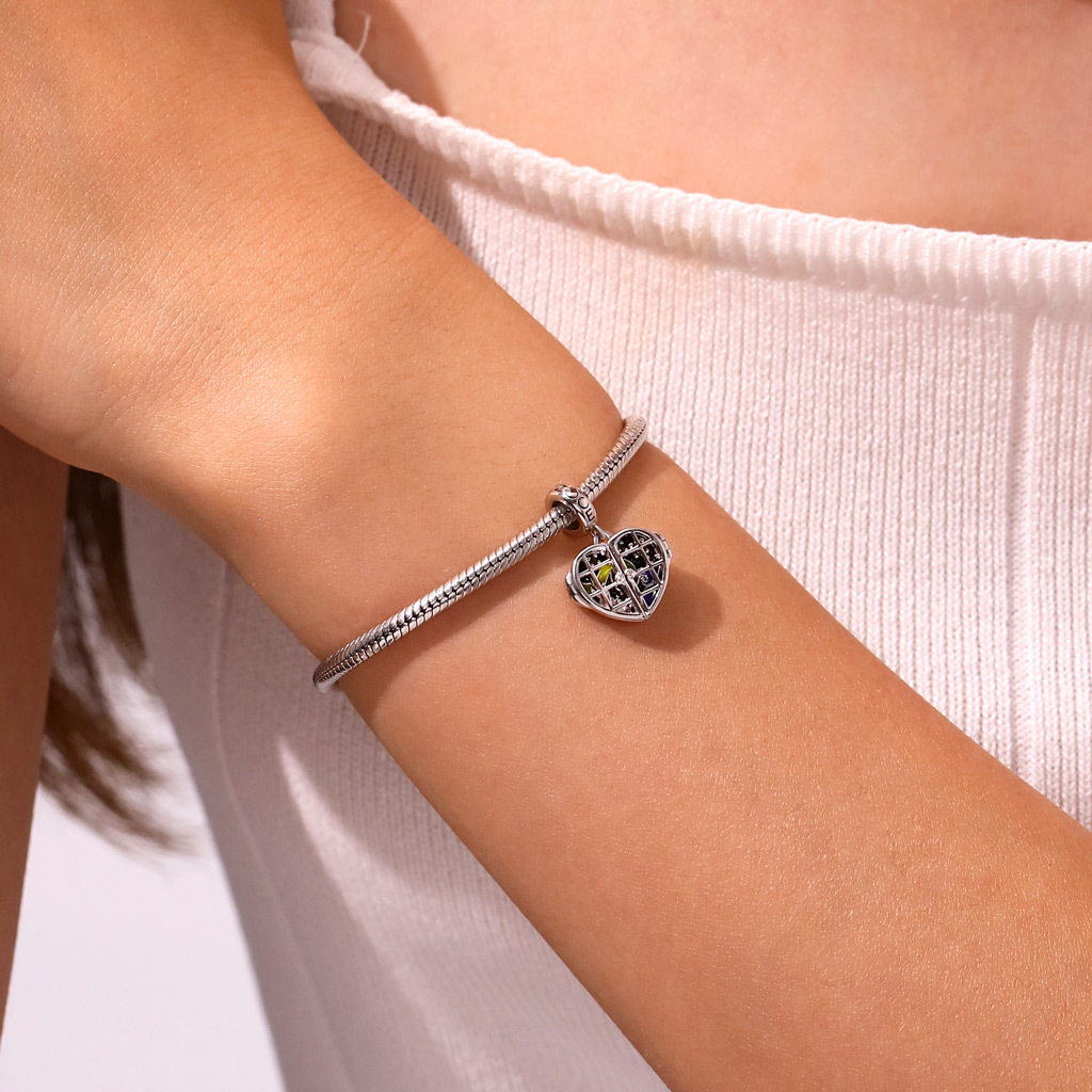 จี้กาแล็กซี่หน้าต่างรูปหัวใจ image number 6