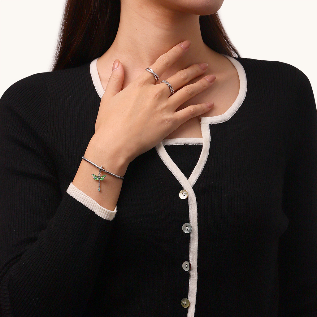 จี้แมลงปอสีเขียว image number 5