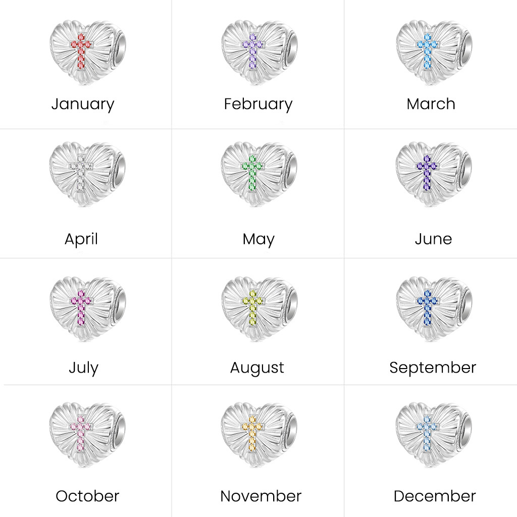 เครื่องรางรูปหัวใจ 'ศรัทธาเหนือความกลัว' รูปไม้กางเขน image number 5