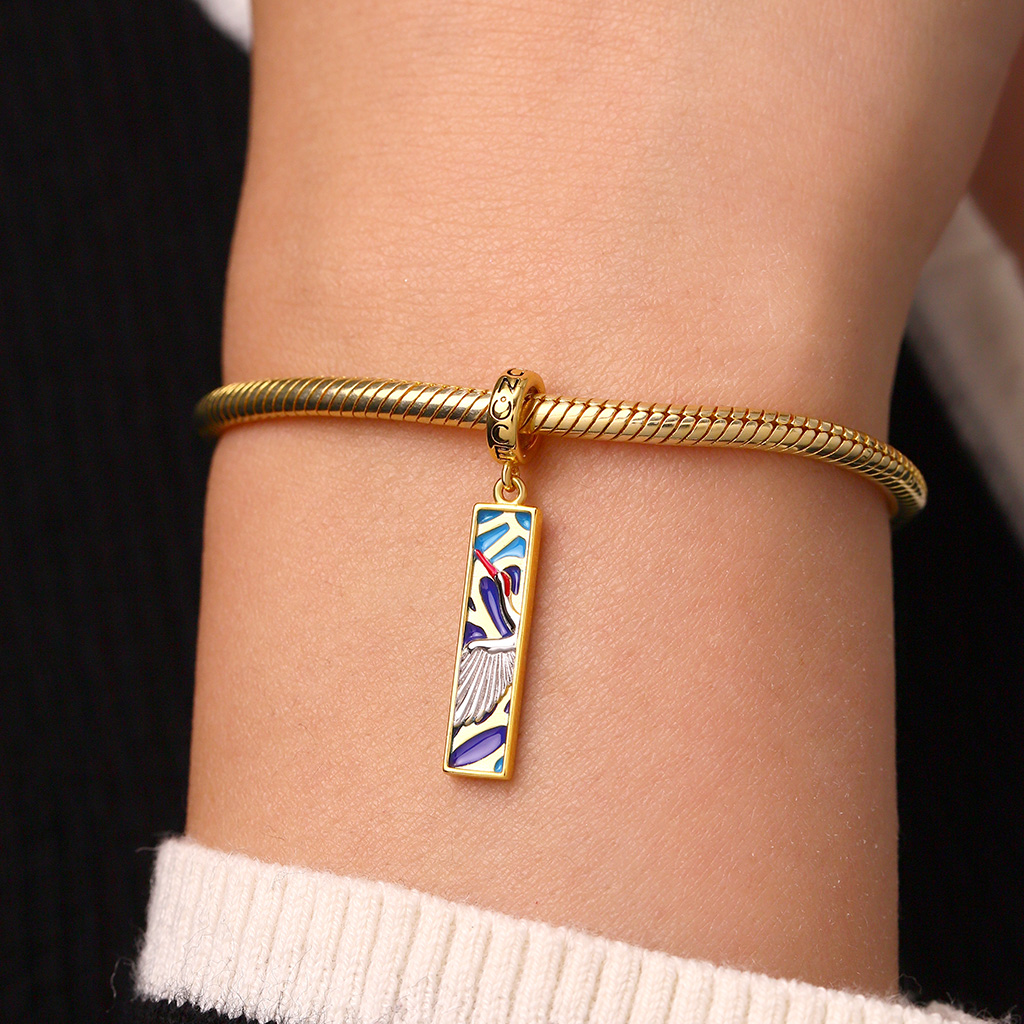 จี้รูปนกกระเรียนญี่ปุ่น image number 6