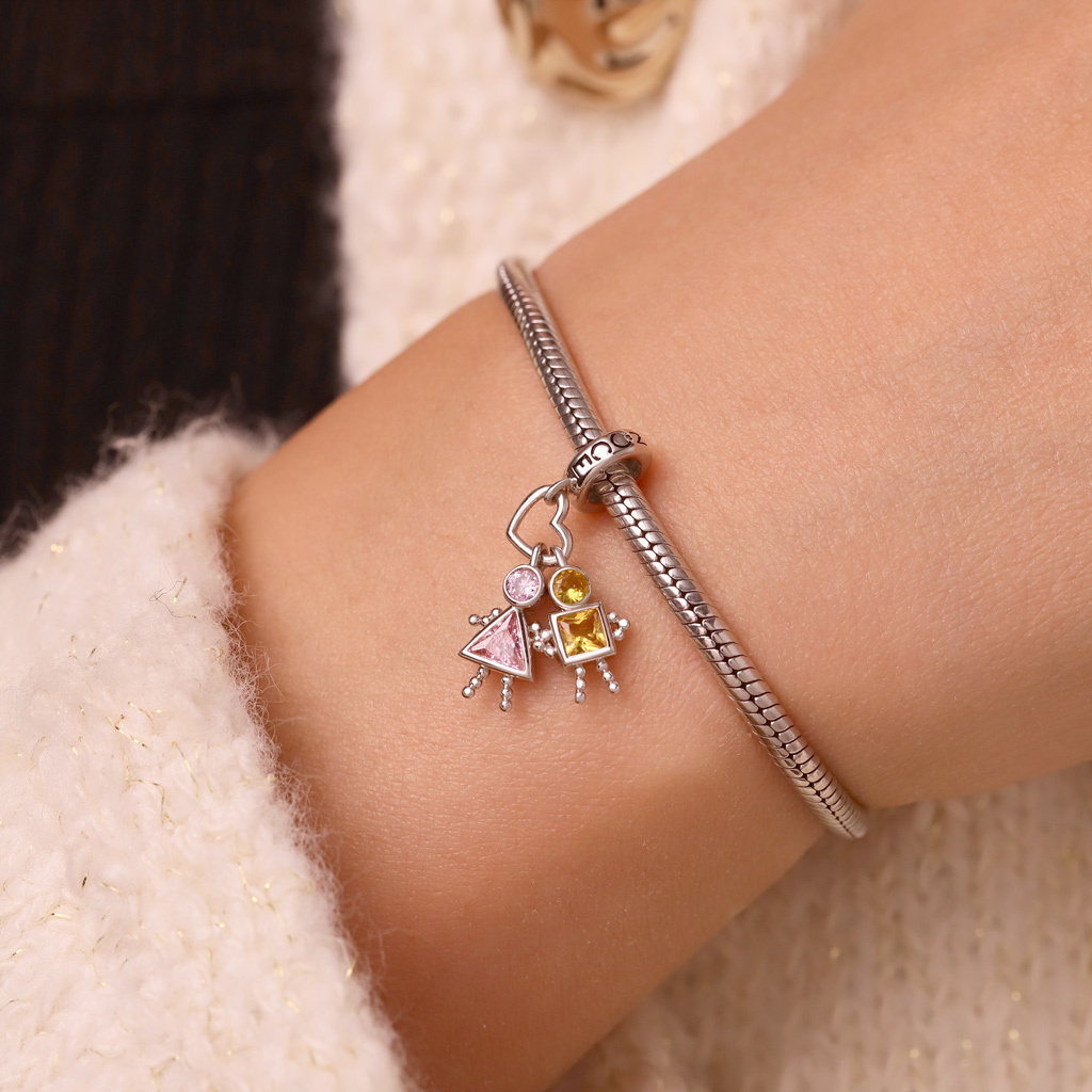 จี้ตัวอักษรแห่งความรักพร้อมหินประจำเดือนเกิด image number 6