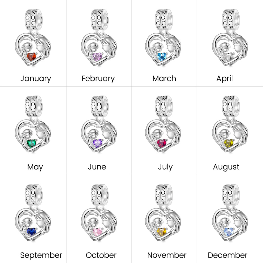 จี้หัวใจคู่แม่กอดลูกสาว image number 4