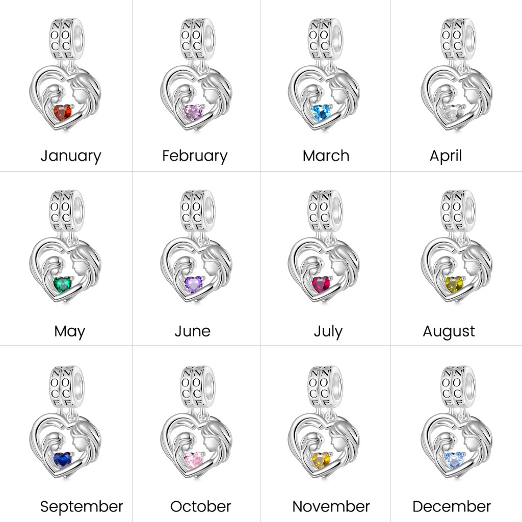 จี้หัวใจคู่แม่กอดลูกสาว image number 4