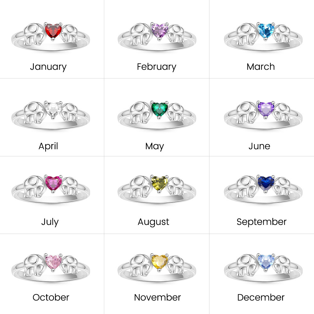 แหวนรูปหัวใจช้างแม่รักลูก image number 3