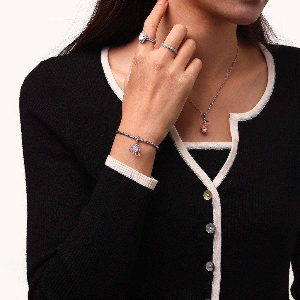 จี้ดอกไม้ตัดกุหลาบ image number 4