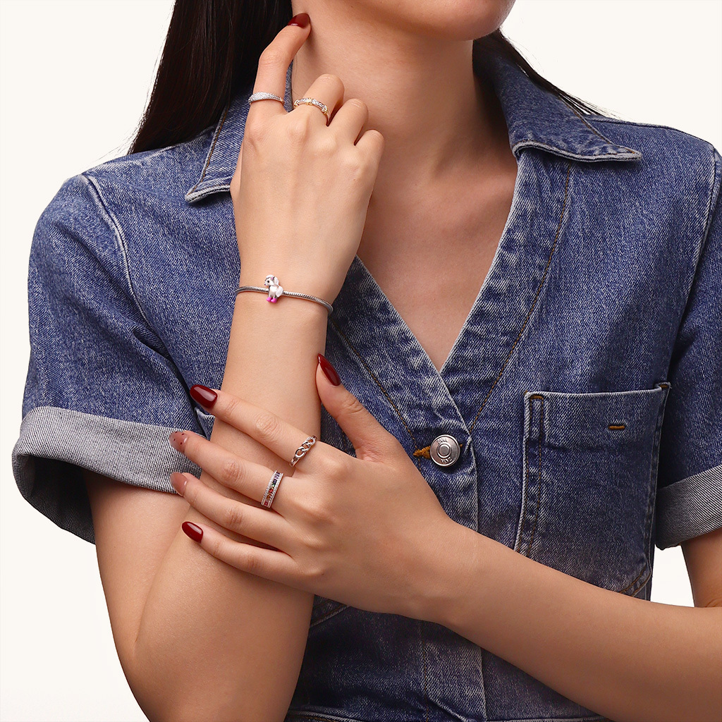 จี้ม้าโพนี่ขนาดเล็กสีชมพู image number 3