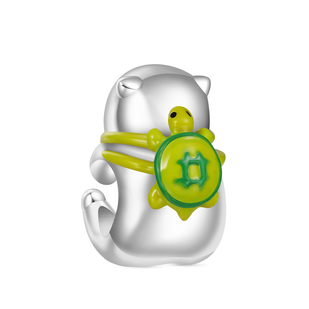 จี้รูปคาปิบาระกับเต่าขนาดเล็ก image number 1