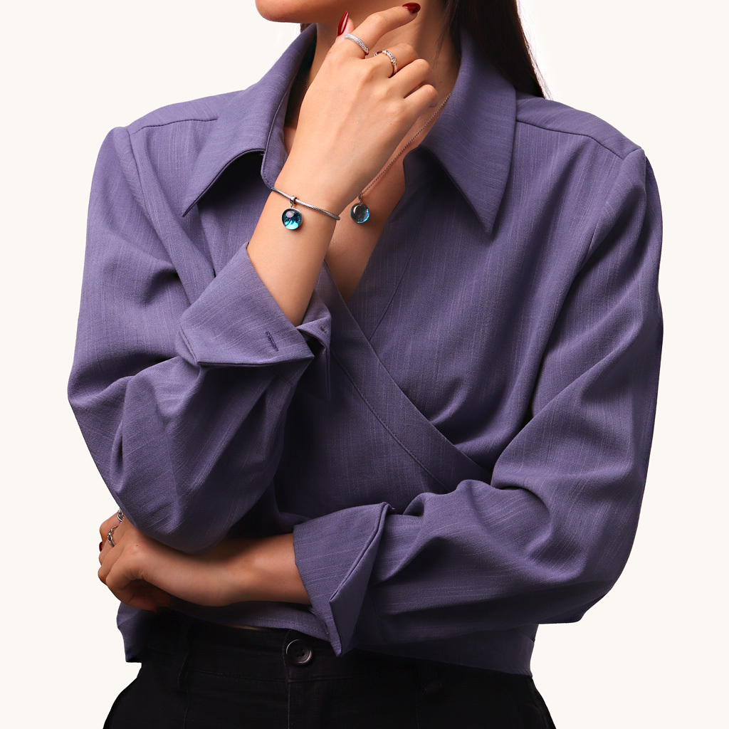 จี้รูปกระจกฉายตัวอักษรทะเล image number 4