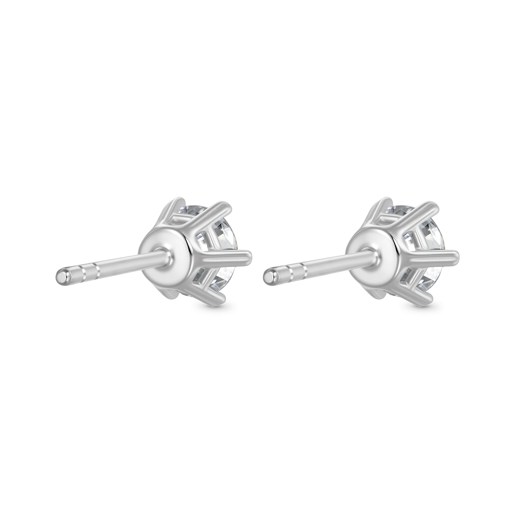 ต่างหู Moissanite แบบกลม VVS ทรงหยดน้ำ image number 1