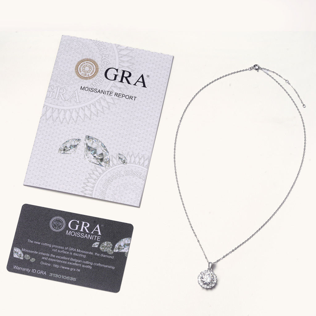 สร้อยคอ Moissanite ดอกทานตะวัน 5 กะรัตที่แวววาว image number 2