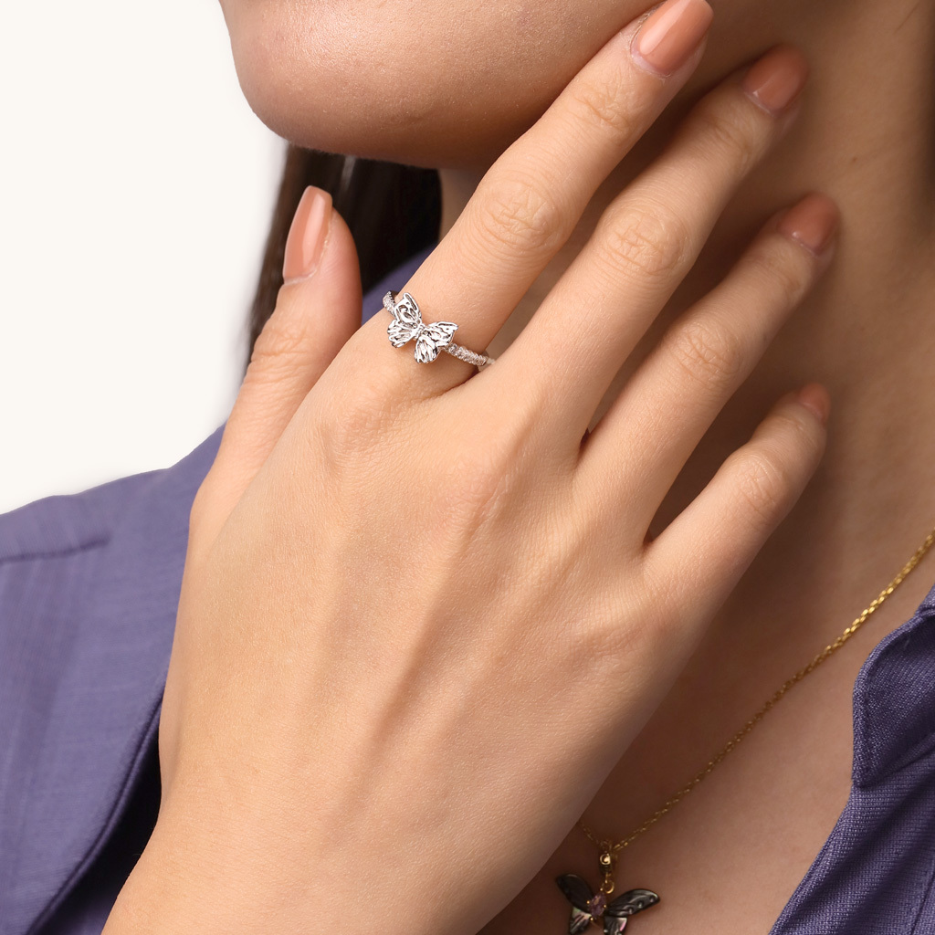 แหวนเพชรรูปผีเสื้อ image number 3