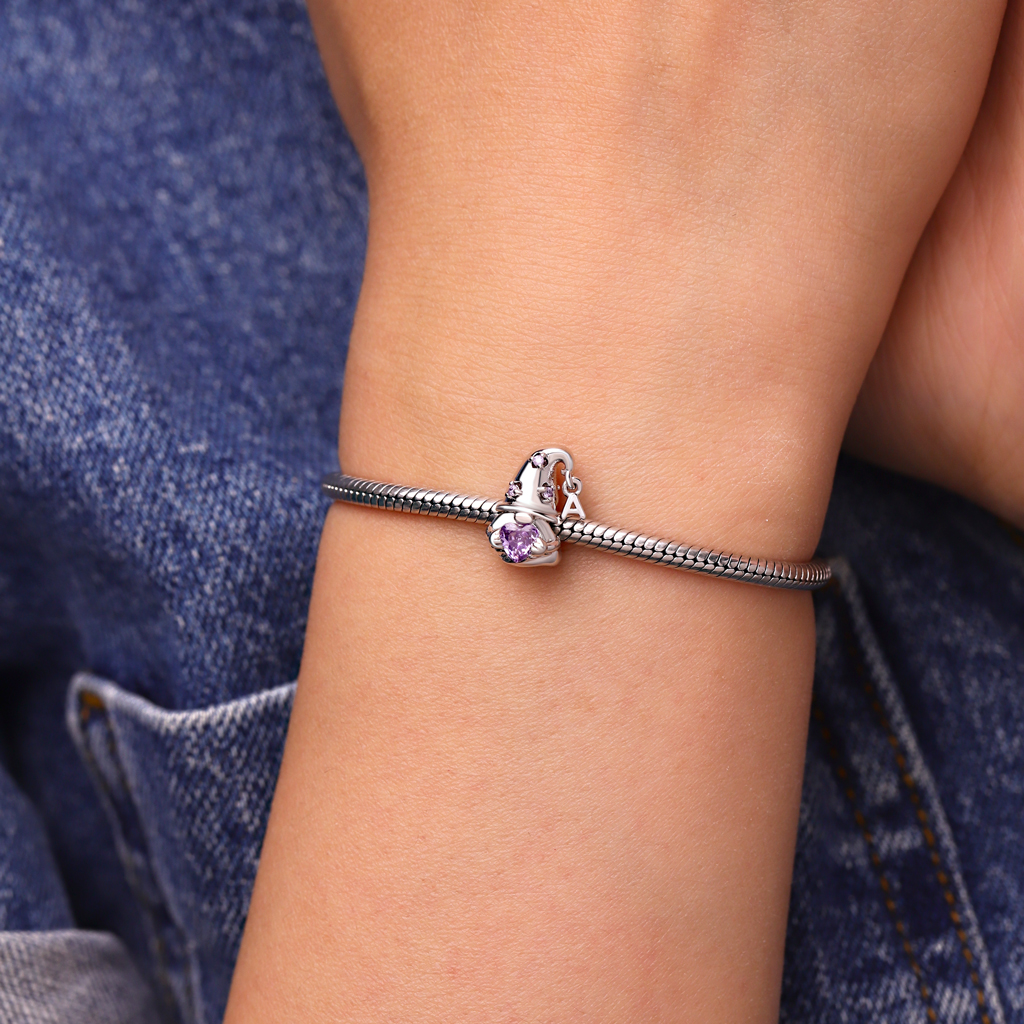 จี้รูปคนแคระแสนหวานที่ประดับด้วยอัญมณีประจำวันเกิด image number 5