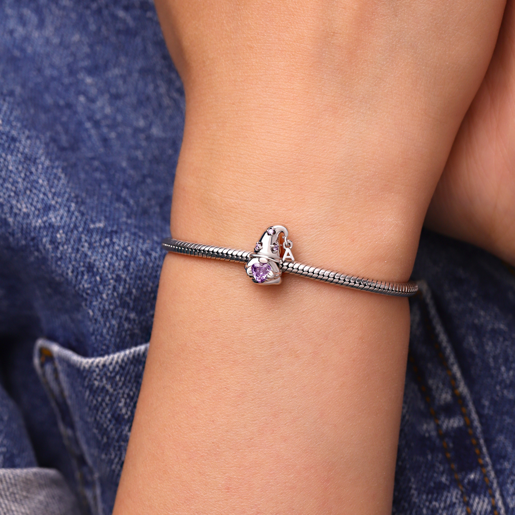 จี้รูปคนแคระแสนหวานที่ประดับด้วยอัญมณีประจำวันเกิด image number 5