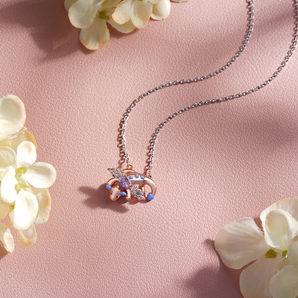 สร้อยคอรูปมังกรลูกพลับสุดน่ารัก image number 2