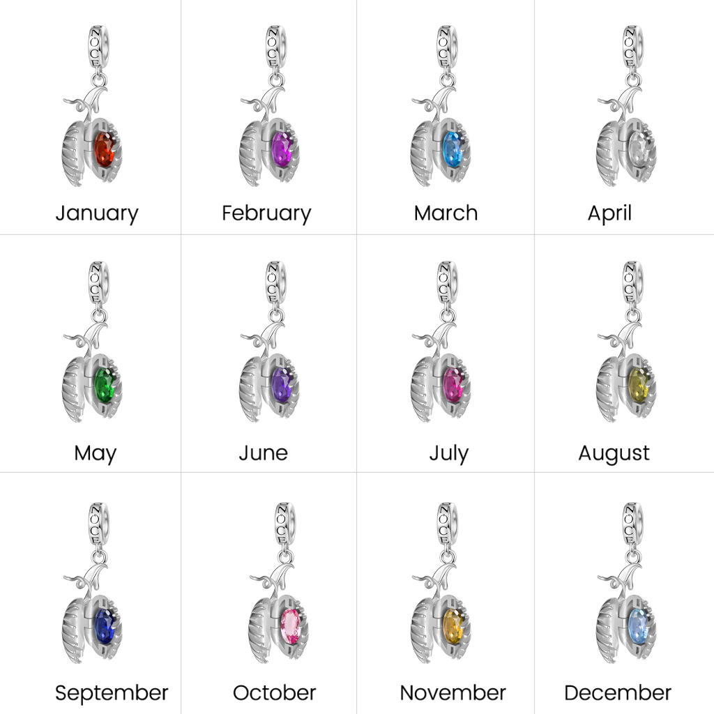 จี้อัญมณีเกิดเดือน แบบดอกหน้ากากกาบหอยแครง image number 8