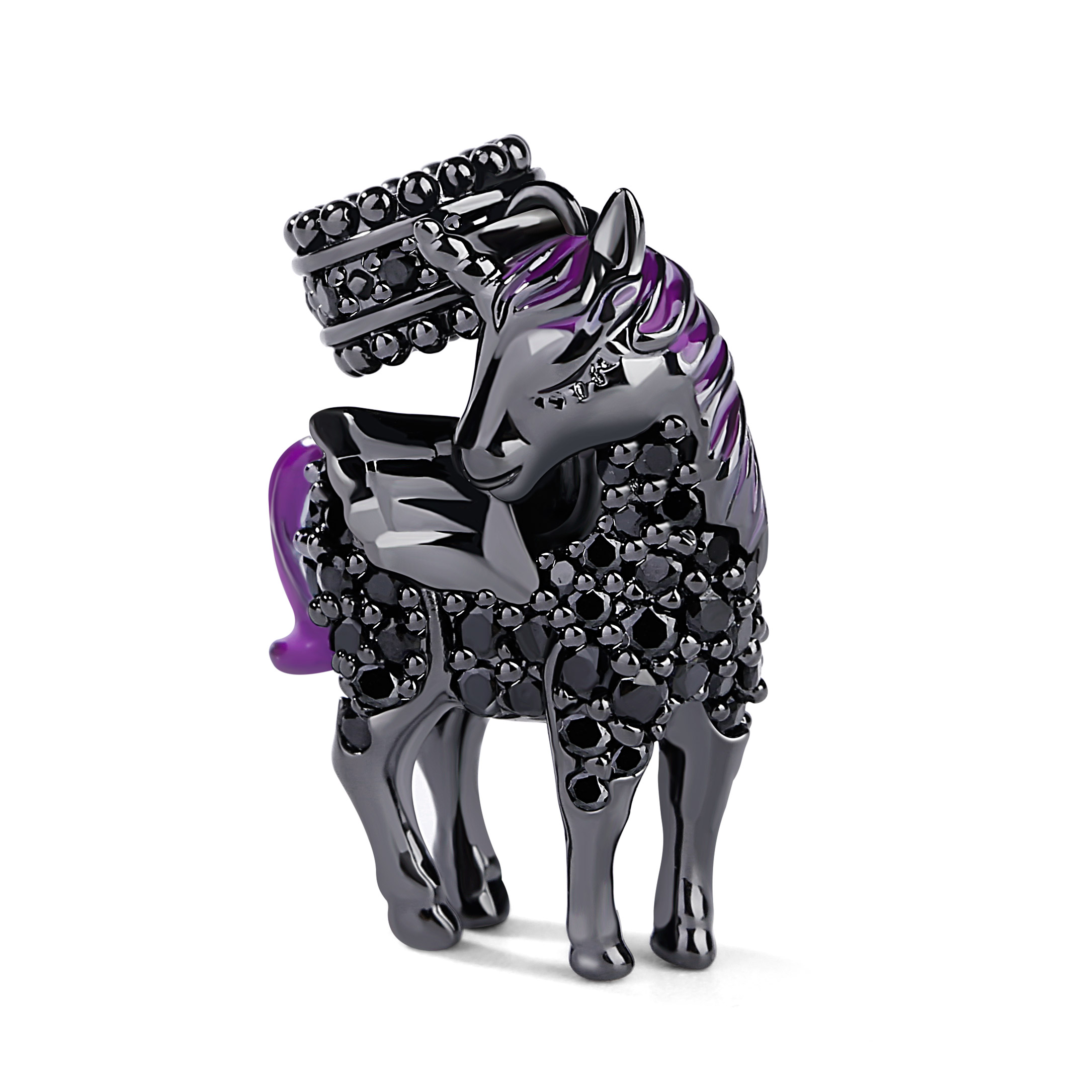 จี้ยูนิคอร์นสีดำ image number 0