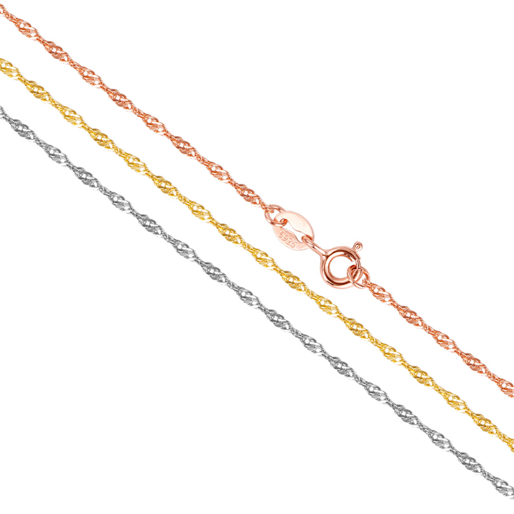 สร้อยคอลายคลื่นน้ำบาง image number 1