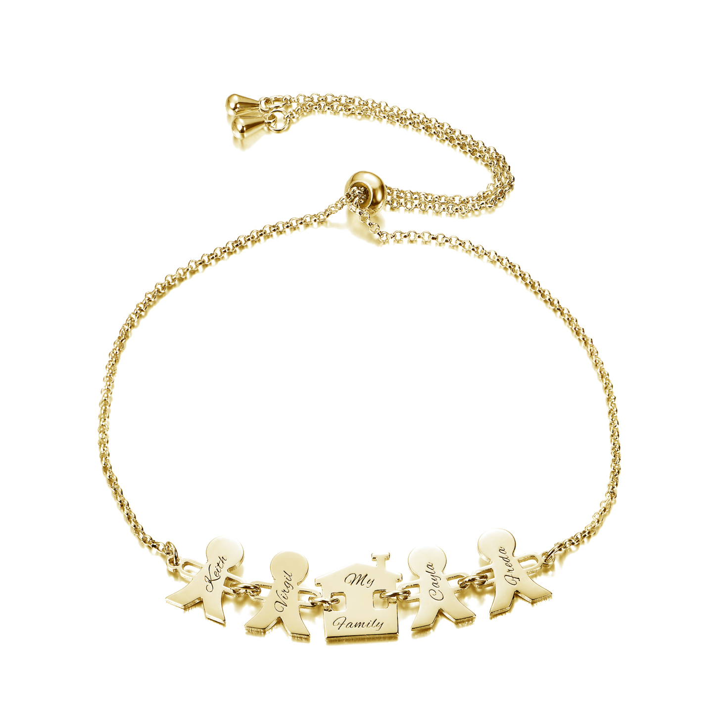 Personalized Heart Bracelet image number 1