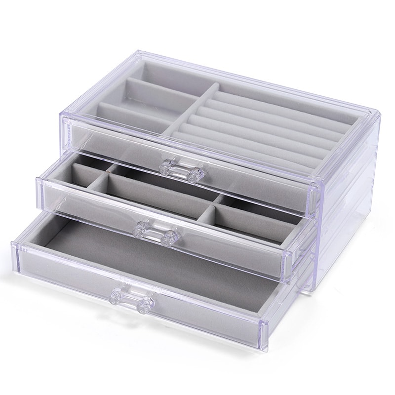 กล่องเครื่องประดับอะคริลิคสามชั้น image number 2