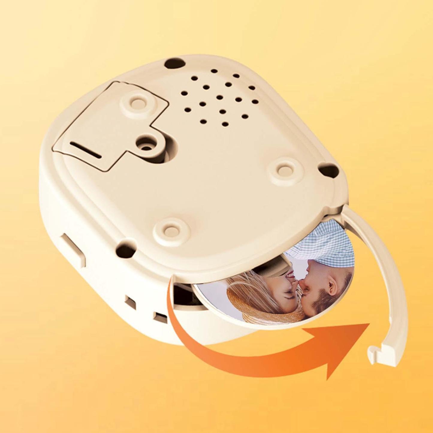 Llavero Con Foto Y Reproductor De Cd De Música Personalizado Con Discos Intercambiables - 