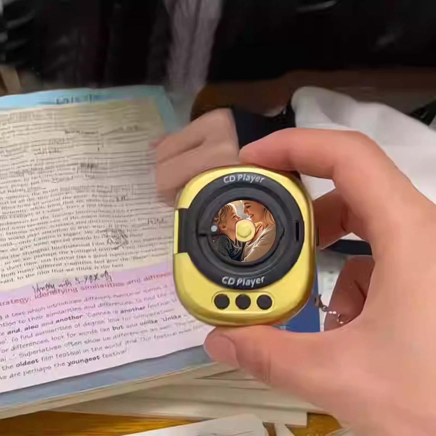 Llavero Con Foto Y Reproductor De Cd De Música Personalizado Con Discos Intercambiables - 