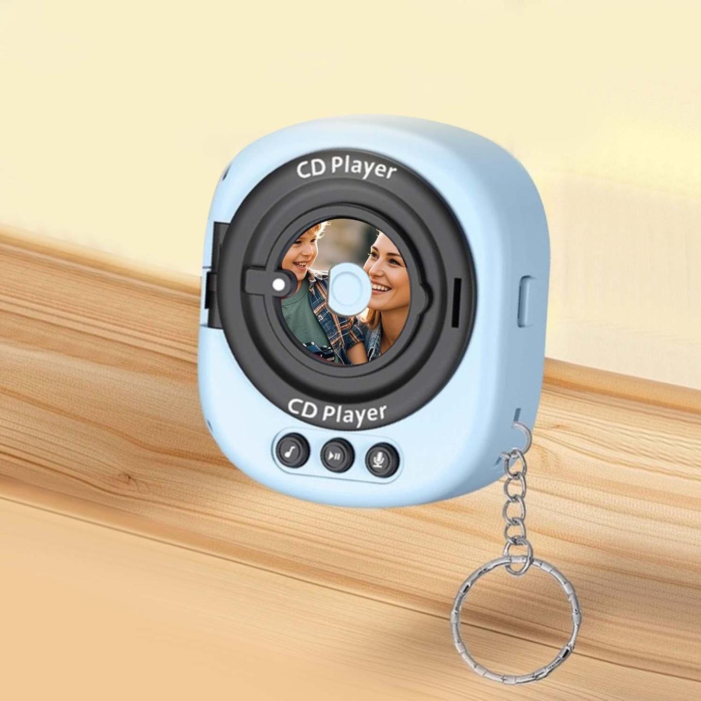 Llavero Con Foto Y Reproductor De Cd De Música Personalizado Con Discos Intercambiables - 