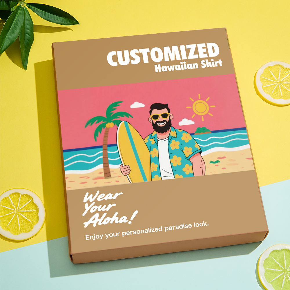Mejora Tu Regalo Con Una Caja De Camisas De Inspiración Tropical - Vitality - 
